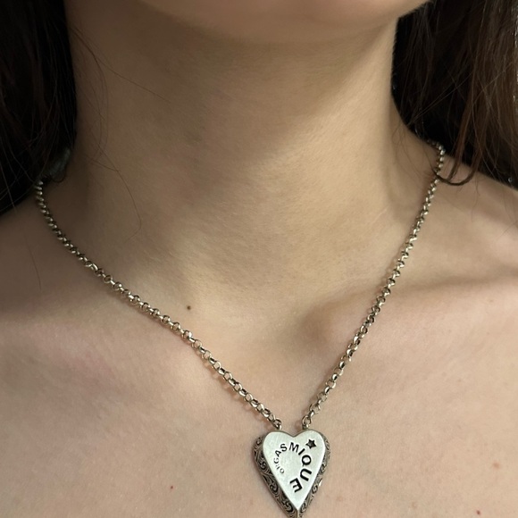 Gucci 925 silver necklace authentic 100% - Picture 1 of 16